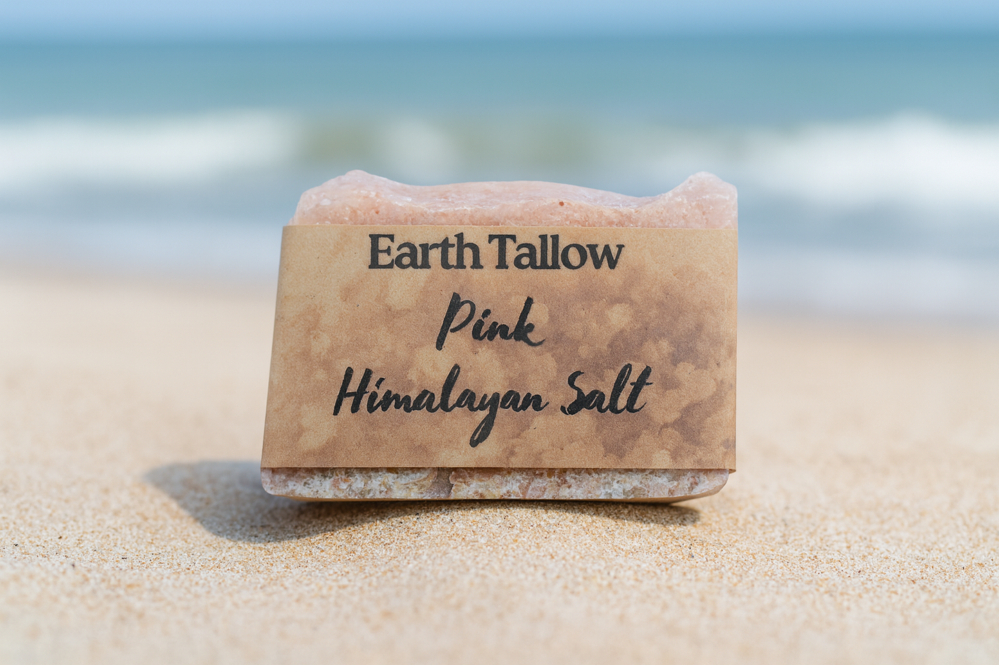 Earth Tallow Pink Himalayan Salt Soap – Exfoliating Bar