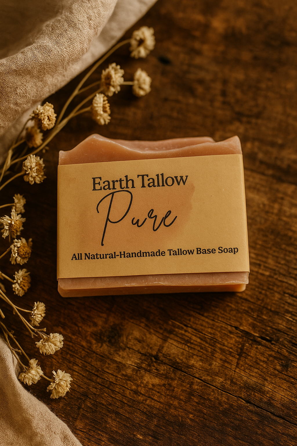 Earth Tallow Body Bar – Pure Unscented Tallow Soap