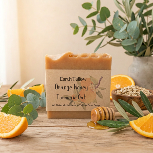 Orange Honey, Turmeric & Oat Soap