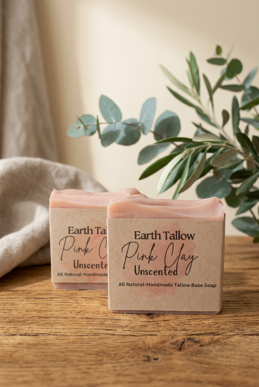 Earth Tallow Body Bar – Pure Unscented Tallow Soap