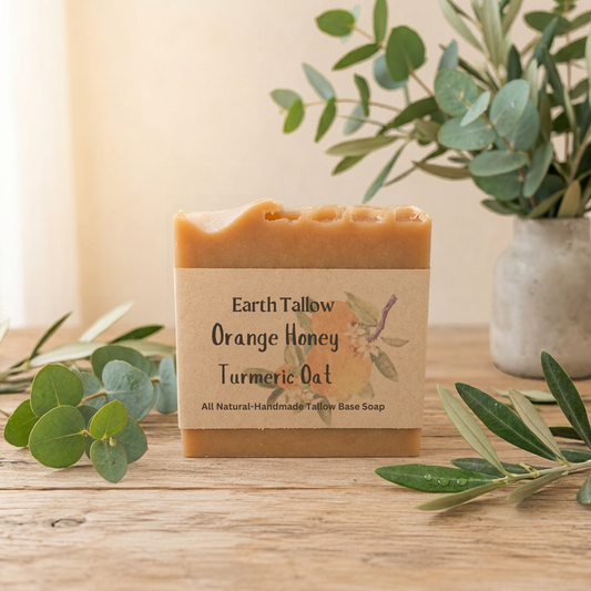 Orange Honey, Turmeric & Oat Soap