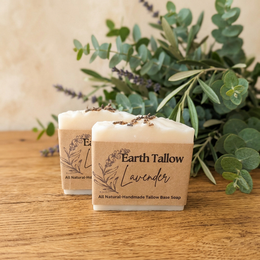 Earth Tallow Body Bar – Lavender Tallow Soap
