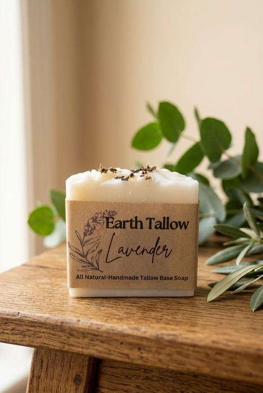 Earth Tallow Body Bar – Lavender Tallow Soap
