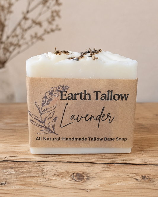 Earth Tallow Body Bar – Lavender Tallow Soap