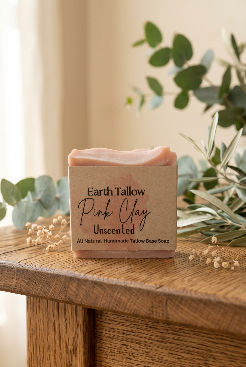 Earth Tallow Body Bar – Pure Unscented Tallow Soap